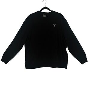 Tesla Motors Crewneck Sweatshirt Black Unisex XL TSL7865BK Logo Pullover